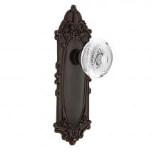 Nostalgic Warehouse 750772 - Nostalgic Warehouse Victorian Plate Single Dummy Crystal Egg & Dart Knob in Timeless Bronze