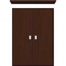 Strasser Woodenwork 75.075 - 18 X 5.5 X 25 Wall Cubby Slab Choc Cherry