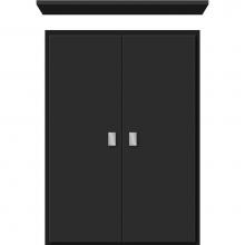 Strasser Woodenwork 75.079 - 18 X 5.5 X 25 Wall Cubby Slab Sat Black