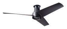  AMB-FM-MB-56-MB-NL-WC - Ambit Flush DC Fan- Matte Black Finish; 56" Matte Black Blades; No Light; Wall Control