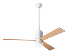  CIR-GW-50-MP-NL-WC - Cirrus DC Fan; Gloss White Finish; 50" Maple Blades; No Light; Wall Control