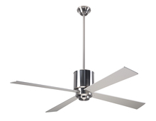  LAP-BN-50-SV-NL-001 - Lapa Fan; Bright Nickel Finish; 50" Silver Blades; No Light; Fan Speed Control