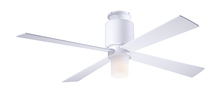  LAP-FM-GW-50-WH-552-002 - Lapa Flush Fan; Gloss White Finish; 50" White Blades; 17W LED; Fan Speed and Light Control (3-wi