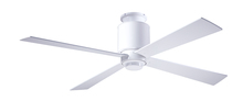  LAP-FM-GW-50-SV-NL-002 - Lapa Flush Fan; Gloss White Finish; 50" Silver Blades; No Light; Fan Speed and Light Control (3-