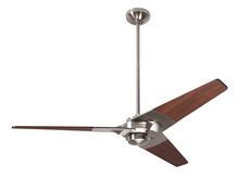  TOR-BN-52-MG-NL-001 - Torsion Fan; Bright Nickel Finish; 52" Mahogany Blades; No Light; Fan Speed Control