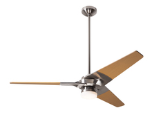  TOR-BN-52-MP-271-002 - Torsion Fan; Bright Nickel Finish; 52" Maple Blades; 17W LED; Fan Speed and Light Control (3-wir