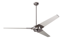  TOR-BN-62-GY-NL-001 - Torsion Fan; Bright Nickel Finish; 62" Graywash Blades; No Light; Fan Speed Control