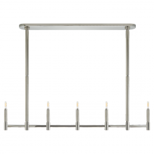  RL 5226PN - Barrett Large Knurled Linear Chandelier