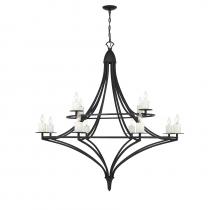  1-1672-12-89 - Director 12-Light Chandelier in Matte Black