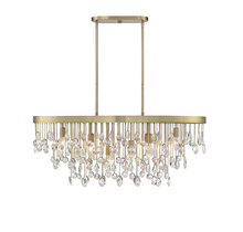  1-1847-8-127 - Livorno 8-Light Oval Chandelier in Noble Brass