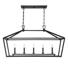  1-324-5-44 - Townsend 5-Light Linear Chandelier in Classic Bronze