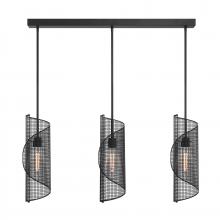  1-8031-3-89 - Hillbourne 3-Light Linear Chandelier in Matte Black