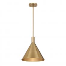  7-8001-1-127 - Pharos 1-Light Pendant in Noble Brass by Breegan Jane