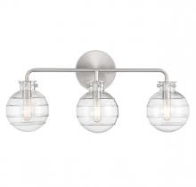  8-4300-3-SN - Mason 3-Light Bathroom Vanity Light in Satin Nickel