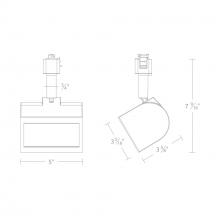  J-3020W-CS-WT - Ocularc 3020W - 5CCT Wall Wash Track Luminaire