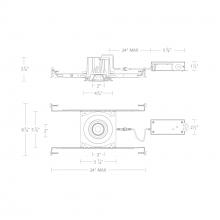  R3BRA-SCS-WT - Ocular 3.0 5CCT Round Adjustable Trim and Remodel Housing with New Construction Frame-In Kit and D