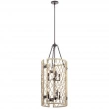  52079WWW - Oana™ 6 Light Foyer Chandelier White Washed Wood