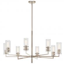  52680PN - Velestino 40.25" 8-Light Chandelier in Polished Nickel