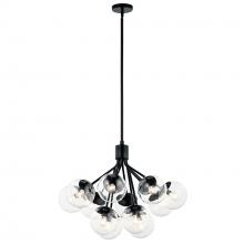  52701BKCLR - Chandelier Convertible 12Lt