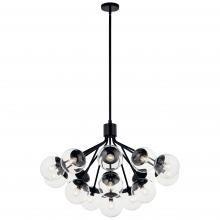  52702BKCLR - Chandelier Convertible 16Lt