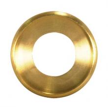  90/1612 - Turned Brass Check Ring; 1/4 IP Slip; Unfinished; 1" Diameter