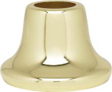  90/2191 - Flanged Steel Neck; 9/16" Hole; 1" Height; 13/16" Top; 1-3/8" Bottom Seats; Brass