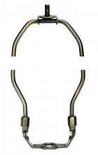  90/2270 - Heavy Duty Harp; Antique Brass Finish; 12" Height; 1/8 IP Saddle; 1/4-27 Thread; 125 Carton