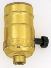  S70/412 - Standard 3-Way Socket With Turn Knob; Brite Gilt Finish