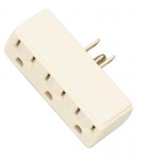  S70/546 - Triple Tap Adapter; Polarized; Carded; Ivory Finish; Carded