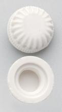  S70/582 - 2 Plastic Lock-Up Caps; White Finish