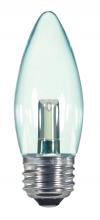  S9154 - 1.4 Watt LED; B11; Clear; 2700K; Medium base; 120 Volt; Carded