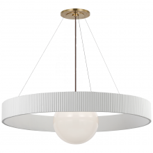  WS 5002HAB/WHT-WG - Arena 53" Ring and Globe Chandelier