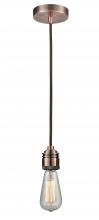  100AC-10BR-2AC - Winchester - 1 Light - 2 inch - Antique Copper - Cord hung - Mini Pendant