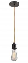  100OB-10CR-1OB - Edison - 1 Light - 2 inch - Oil Rubbed Bronze - Cord hung - Mini Pendant