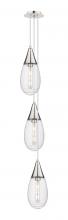  103-450-1P-PN-G450-6SCL - Malone - 3 Light - 8 inch - Polished Nickel - Multi Pendant