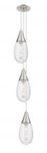  103-450-1P-SN-G450-6SCL - Malone - 3 Light - 8 inch - Brushed Satin Nickel - Multi Pendant