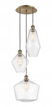  113B-3P-AB-G654-MU - Cindyrella 3 Light 14 inch Multi-Pendant