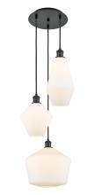  113B-3P-BK-G651-MU - Cindyrella 3 Light 14 inch Multi-Pendant