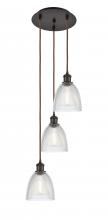  113B-3P-OB-G382 - Castile - 3 Light - 13 inch - Oil Rubbed Bronze - Cord Hung - Multi Pendant