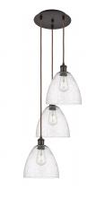  113B-3P-OB-GBD-94 - Bristol - 3 Light - 16 inch - Oil Rubbed Bronze - Cord Hung - Multi Pendant