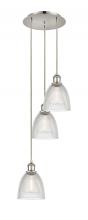  113B-3P-PN-G382 - Castile - 3 Light - 13 inch - Polished Nickel - Cord Hung - Multi Pendant