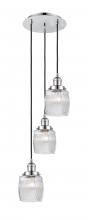  113F-3P-PC-G302 - Colton - 3 Light - 12 inch - Polished Chrome - Cord hung - Multi Pendant