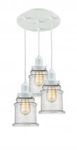  113W-10W-0HW-G184 - Whitney - 3 Light - 10 inch - White - Cord hung - Multi Pendant