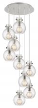  119-410-1PS-PN-G410-8SDY - Newton Sphere - 9 Light - 22 inch - Polished Nickel - Cord hung - Multi Pendant