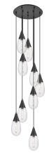  119-450-1P-BK-G450-6SCL - Malone - 9 Light - 20 inch - Matte Black - Multi Pendant