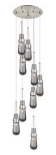  119-452-1P-SN-G452-4SM - Milan - 9 Light - 19 inch - Brushed Satin Nickel - Multi Pendant