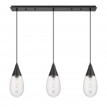  123-450-1P-BK-G450-6SCL - Malone - 3 Light - 38 inch - Matte Black - Linear Pendant