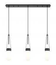 Innovations Lighting 123-452-1P-BK-G452-4GWH - Milan - 3 Light - 36 inch - Matte Black - Linear Pendant