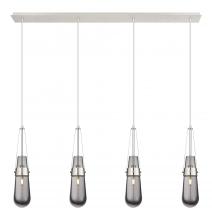 Innovations Lighting 124-452-1P-PN-G452-4SM - Milan - 4 Light - 48 inch - Polished Nickel - Linear Pendant