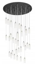  160BK-B-31P-SN-G434-12SDY - Crown Point - 31 Light - 60 inch - Brushed Satin Nickel - Multi Pendant